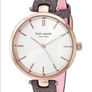 Kate Spade Rose Gold Glitter Band Watch w/ box